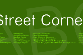 Street Corner Font Family