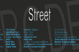 Street Font Family