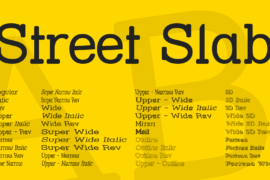 Street Slab Font Family
