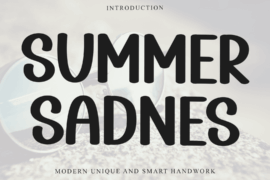 SUMMER SADNES Font