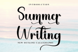 Summer Writing Font