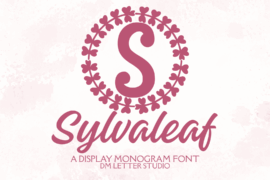 Sylvaleaf Monogram Font
