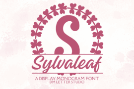 Sylvaleaf Split Monogram Font