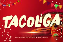 Tacoliga – Personal use Font