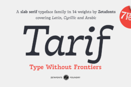 Tarif Arabic Font Family