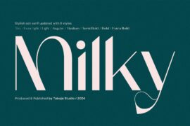 TBJ Milky Mini Edition Font Family