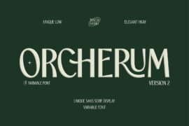 TBJ Orcherum Mini Font Family