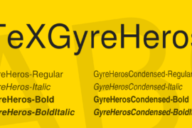 TeXGyreHeros Font Family