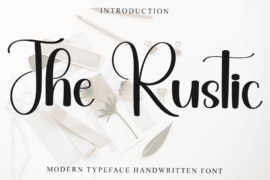 The Rustic Font