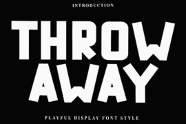 Throw Away Font