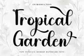 Tropical Garden Font