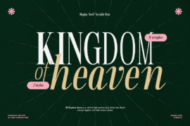 TRT Kingdom Heaven Demo Font Family