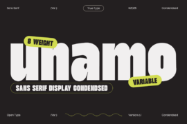 TRT unamo DEMO Font Family