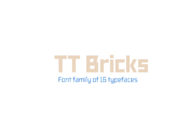 TT Bricks Trial Font Family