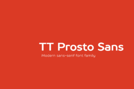 TT Prosto Sans Trial Font Family