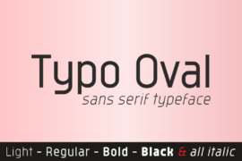 Typo Oval Font Family