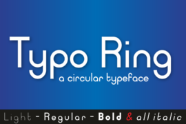 Typo Ring Font Family