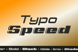 Typo Speed Demo Font Family