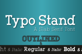 Typo Stand Demo Font Family