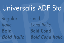 Universalis ADF Std Font Family