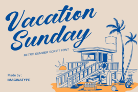 Vacation Sunday – Non Commercial Use Font