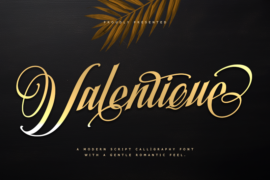 Valentique – Personal use Font