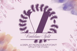 Verdelune Split Monogram Font