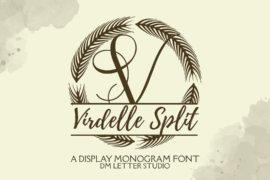 Virdelle SPlit Monogram Font