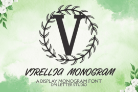 Virellia Monogram Font