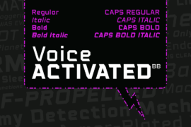 Voice Activated Font Family