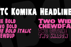 VTC Komika HeadLiner Font Family