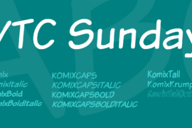 VTC Sunday Font Family