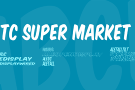 VTC Super Market S Font Family
