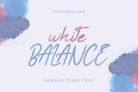 White Balance Demo Font