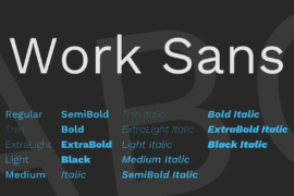 Work Sans Font Family