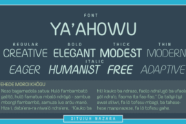 Yaahowu Font Family
