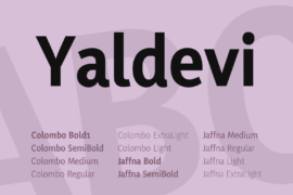 Yaldevi Font Family