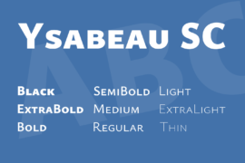 Ysabeau SC Font Family
