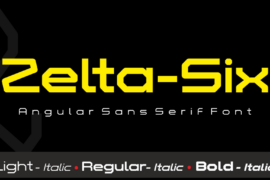 Zelta-Six Demo Font Family