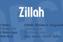 Zillah Font Family