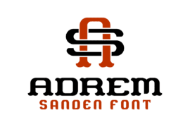 ADREM sanden Font