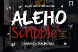 Aleho Scribble Font Family