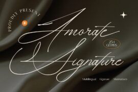 Amorate Signature Demo Font