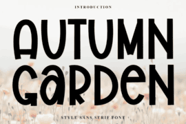 Autumn Garden Font