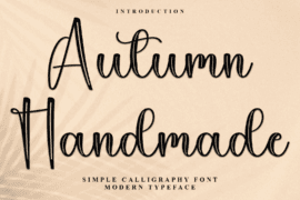 Autumn Handmade Font