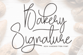Bakery Signature Font