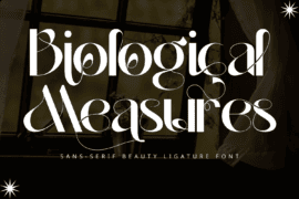Biological Measures Demo Font