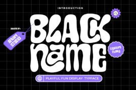 Black Name Font