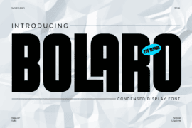 Bolaro DEMO Font
