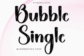 Bubble Single Font